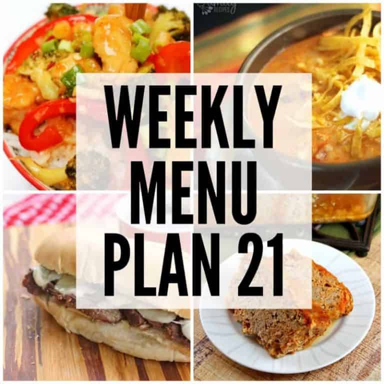 We’ve put together a WEEKLY MEAL PLAN to make your week a bit easier! We’ve got dinner planned so you don’t have to worry!