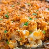 AU GRATIN POTATO CASSEROLE is the perfect creamy, cheesy, crispy side dish that goes great with just about anything!