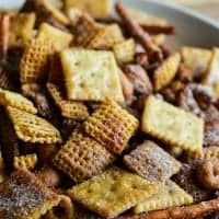 Make this CINNAMON SUGAR SWEET CHEX MIX recipe for a new twist on the original version. All of the great Chex Mix crunch with a cinnamon sugar coating!
