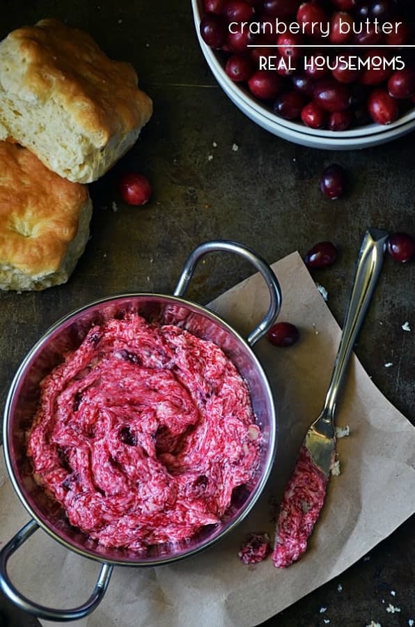 Dress up your holiday table deliciously with easy-to-make CRANBERRY BUTTER!