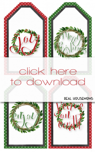 Printable Holiday Gift Tags ⋆ Real Housemoms