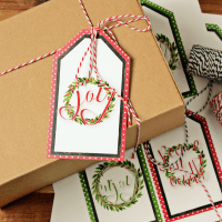 These PRINTABLE HOLIDAYGIFT TAGS are perfect for all of your giving this season! Available in four designs!