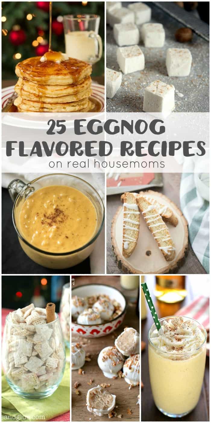 One of my favorite holiday drinks is eggnog & with Christmas just around the corner it's high time I got an eggnog fix from these 25 EGGNOG FLAVORED RECIPES!