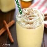 This BOOZY EGGNOG MILKSHAKE takes your favorite holiday drink to the next level. It's the perfect way to spread Christmas cheer!