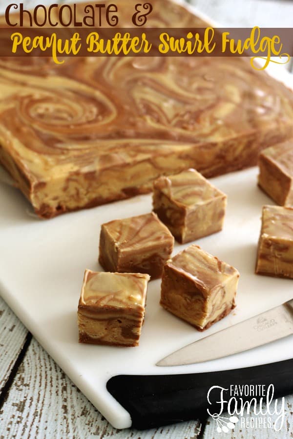 Chocolate- Peanut Butter Swirl Fudge - Favorite Family Recipes
