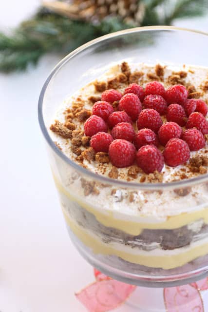 Eggnog Gingerbread Trifle - The Girl Who Ate Everything