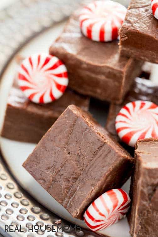 3 INGREDIENT PEPPERMINT FUDGE is a holiday classic. Easy to make and everyone devours it!