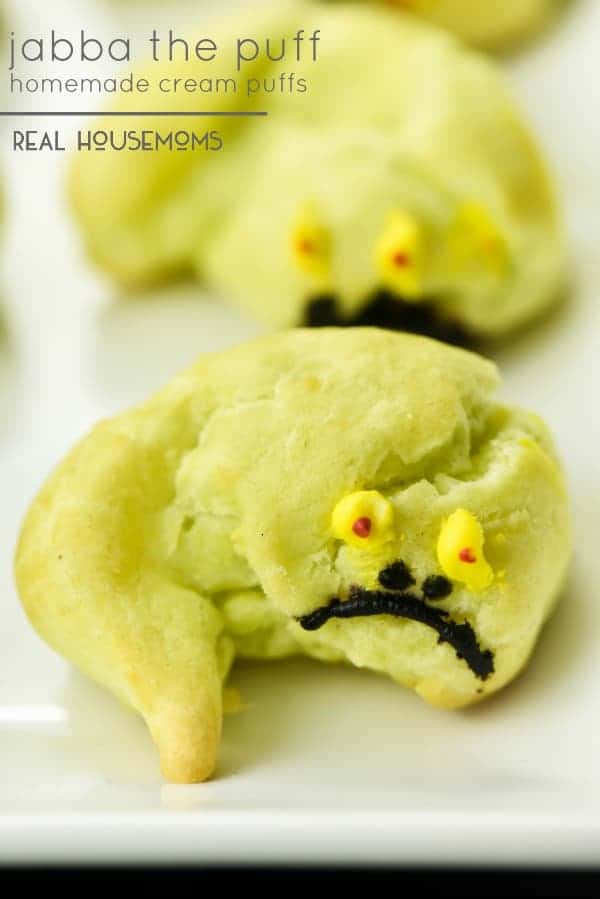 What better way to celebrate Star Wars than with a JABBA THE PUFF homemade cream puff?!?! We can't get enough of them!