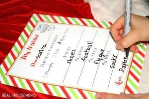 Christmas Wishlist Printable Letter ⋆ Real Housemoms