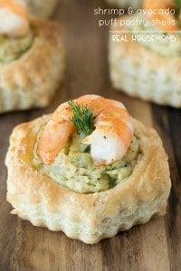HRIMP & AVOCADO PUFF PASTRY SHELLS are an easy appetizer with serioues wow factor!