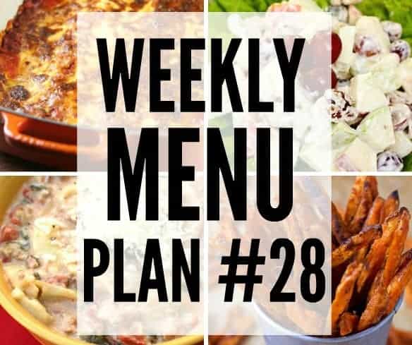 We’ve put together a WEEKLY MEAL PLAN to make your week a bit easier! We’ve got dinner planned so you don’t have to worry!