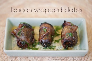 Bacon Wrapped Dates | Self Proclaimed Foodie