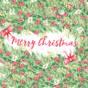 Watercolor Holiday Device Wallpaper