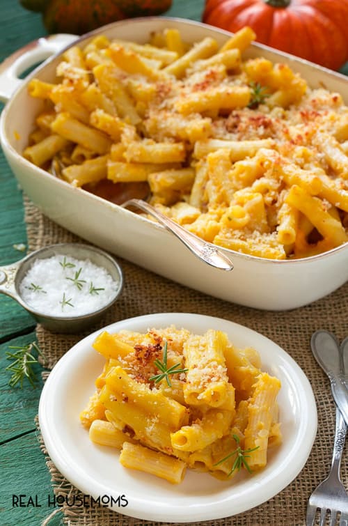 This LIGHTER CHEESY PASTA BAKE is pure comfort food without all of the guilt!