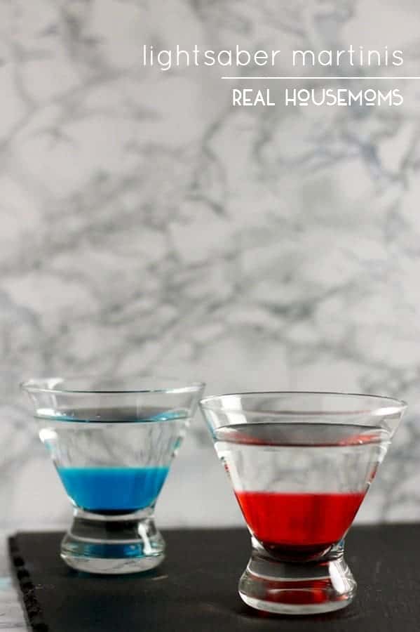 Are you a jedi or sith? Choose your side of the force with delicious LIGHTSABER MARTINIS!