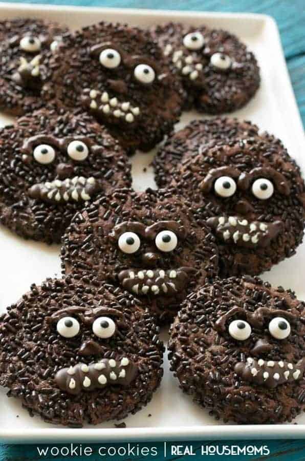 These chocolate wookie cookies are a fun and delicious treat for the Star Wars lovers in your life!