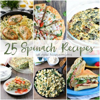 With these appetizing 25 Spinach Recipes you can have your favorite veggie all day long!