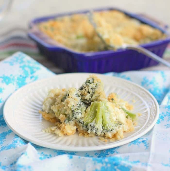 Broccoli Blue Cheese Bake - The Girl Who Ate Everything