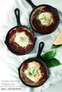 This SINGLE SERVING SHAKSHUKA is the perfect meal when you're eating for one, and is ready to eat in less than 20 minutes!