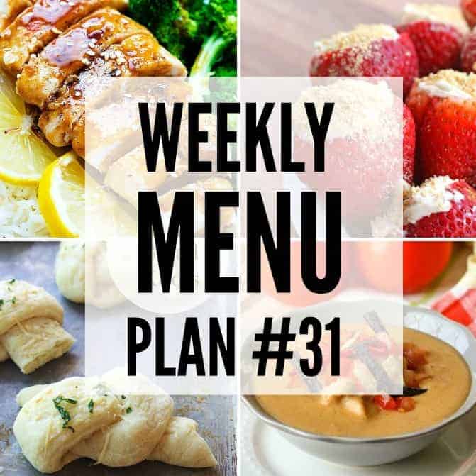 We’ve put together a WEEKLY MEAL PLAN to make your week a bit easier! We’ve got dinner planned so you don’t have to worry!