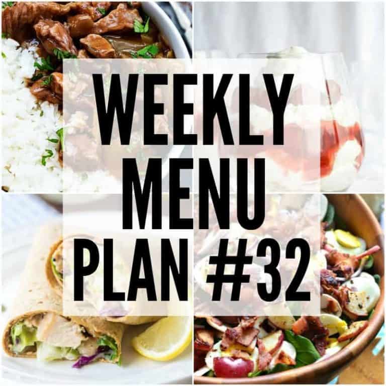 We’ve put together a WEEKLY MEAL PLAN to make your week a bit easier! We’ve got dinner planned so you don’t have to worry!