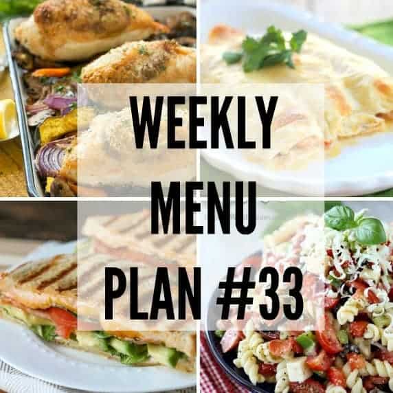We’ve put together a WEEKLY MEAL PLAN to make your week a bit easier! We’ve got dinner planned so you don’t have to worry!