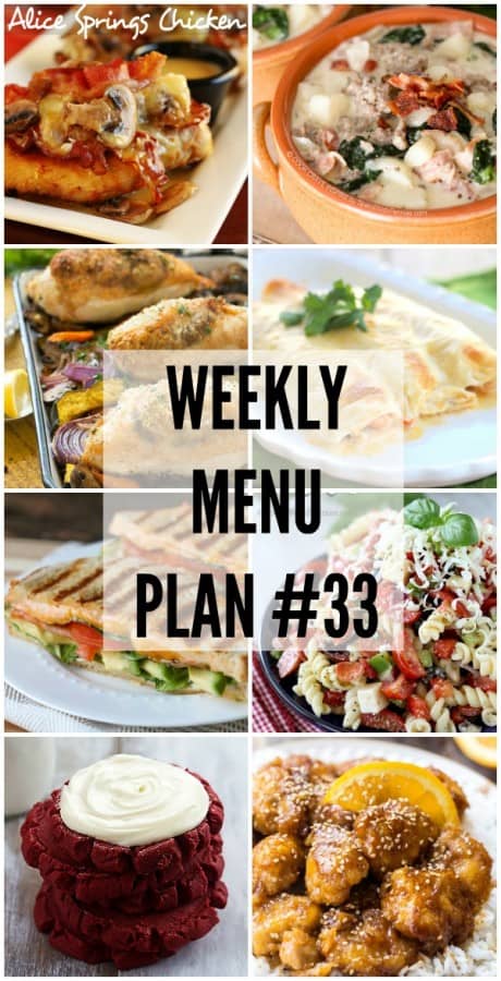 Weekly Menu Plan #33 ⋆ Real Housemoms