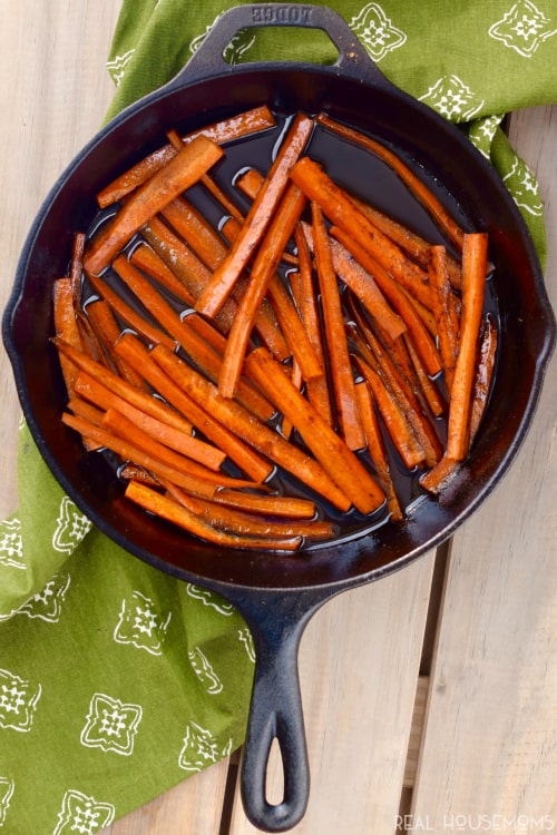 These EASY BALSAMIC GLAZED CARROTS are easy enough for a weeknight meal, but delicious enough to entertain with!