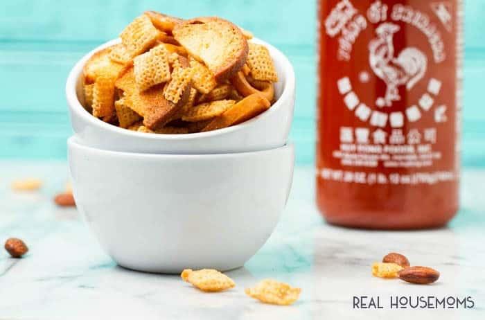 Sweet and spicy HONEY SRIRACHA CHEX MIX makes the perfect game time, movie night, or any time snack. Crunchy and full of flavor, this mix is always a hit!