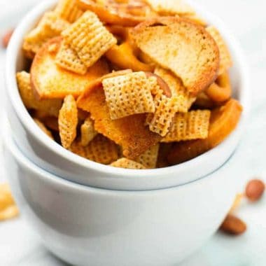 Sweet and spicy HONEY SRIRACHA CHEX MIX makes the perfect game time, movie night, or any time snack. Crunchy and full of flavor, this mix is always a hit!