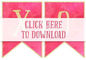 Free Printable Valentine's Banner ⋆ Real Housemoms