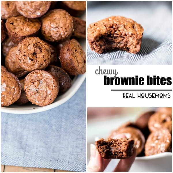 Classic Chewy Brownie Bites are always the right decision! This is a simple dessert recipe that you've got to keep on hand!