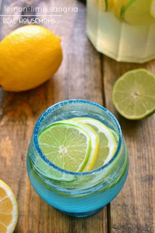 This LEMON-LIME SANGRIA is deliciously refreshing and packed full of bright citrus flavors! The perfect drink for citrus season!