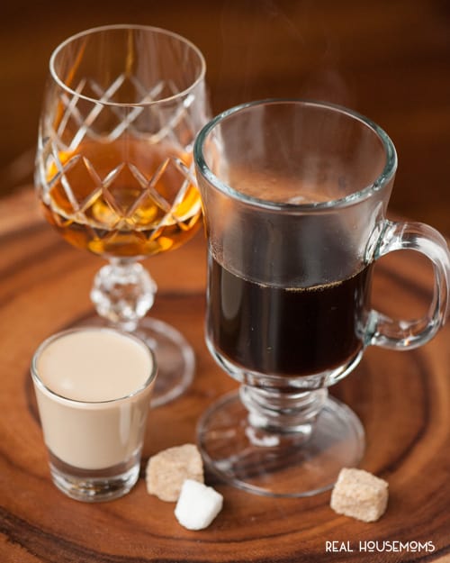 If you're looking for coffee with a kick, end your day with this hot IRISH COFFEE ROYALE made with brandy and Irish cream!