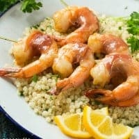 Our PROSCIUTTO WRAPPED SHRIMP WITH LEMON COUSCOUS is an elegant yet easy meal that's fit for a special occasion - it only has a few ingredients and is ready in 30 minutes