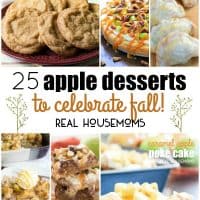 Indulge in the bounty of the season with these 25 APPLE DESSERTS TO CELEBRATE FALL! We've rounded up everything from cakes to pies to satisfy your sweet tooth!