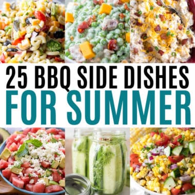 square collage of bbq side dish recipes with text