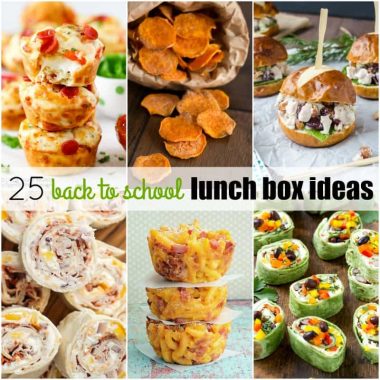 Make the morning rush a little easier with 25 Back to School Lunch Ideas! They're easy to make, kids love 'em & you can feel good about what you packed up!