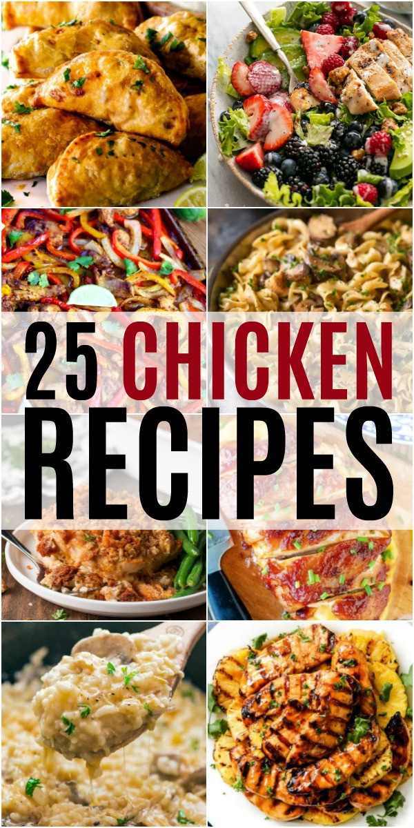 vertical collage of chicken recipes from Real Housemoms