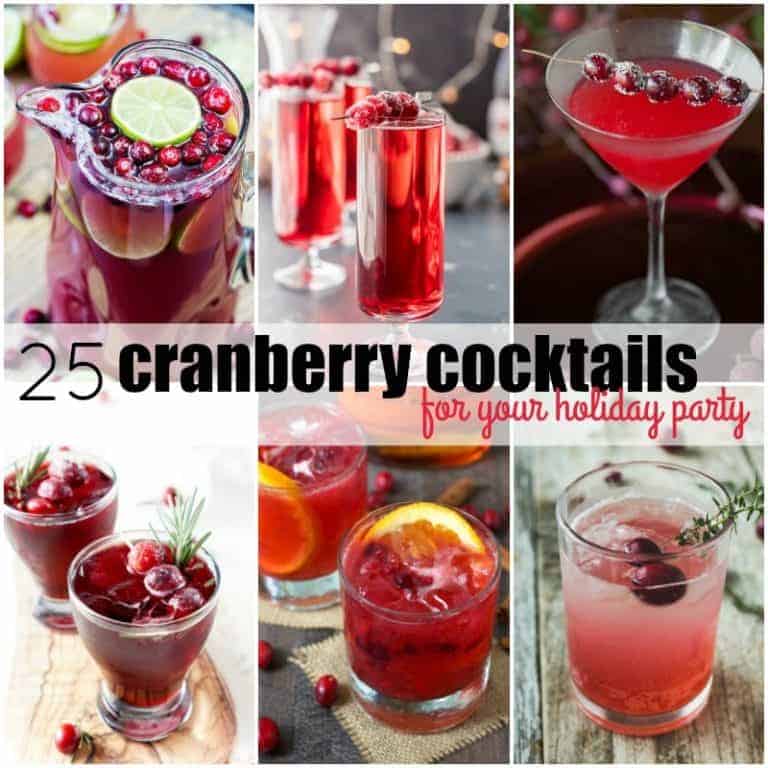 'Tis the season for family get-togethers, parties, and spending time with friends. There's no better way to get the party started than these delicious 25 Cranberry Cocktails for Your Holiday Party!