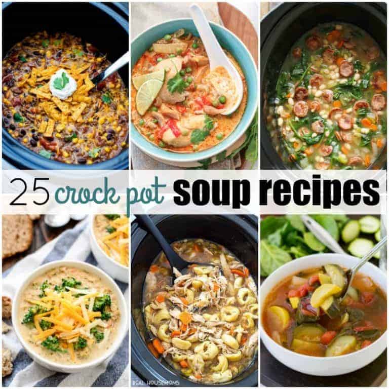 These 25 CROCK POT SOUP RECIPES are pure comfort food to warm you through and through. So are creamy, some are meaty, but they're all crazy good and surprisingly easy to make!