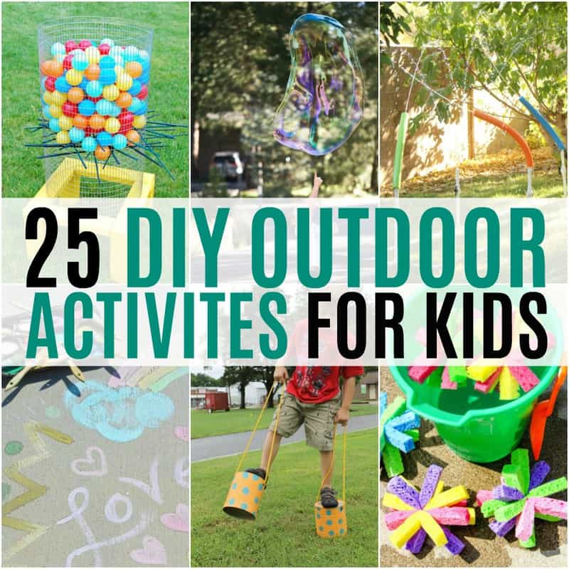 With the weather warming up, it’s the perfect time to start making summer plans for outdoor fun. Get creative with these 25 DIY Outdoor Activities for Kids!