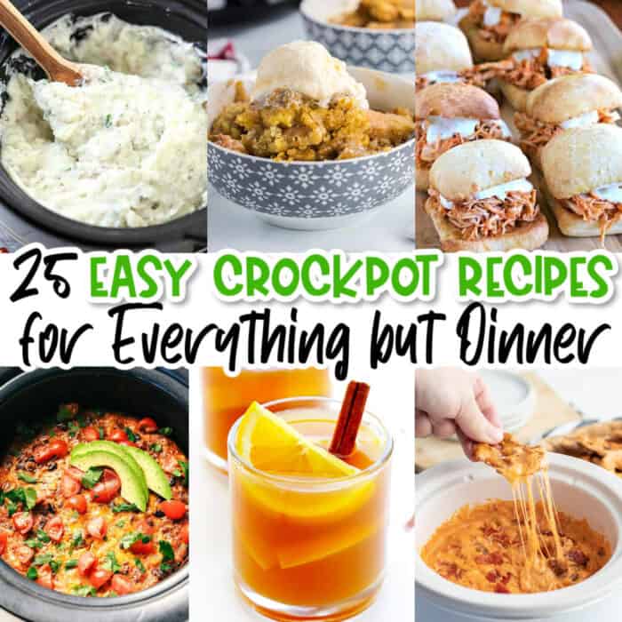 square collage of crock pot recipes