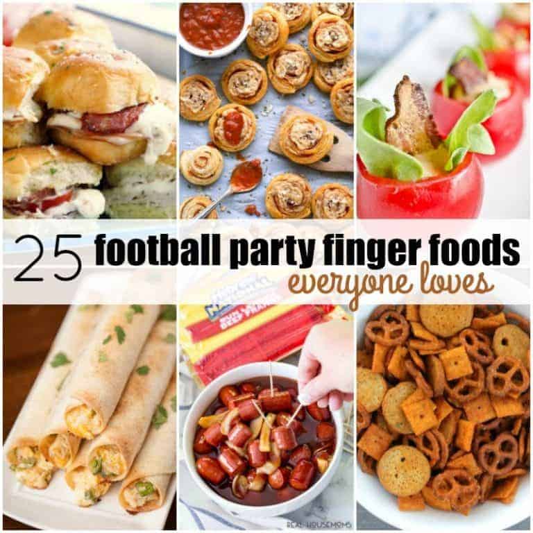We love hanging out with friends to watch our favorite teams play, and with these 25 FOOTBALL PARTY FINGER FOODS EVERYONE LOVES, your game day party is sure to be a hit!