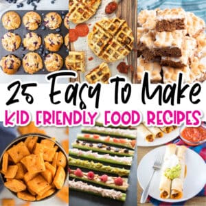 square collage of kid friendly recipes with text
