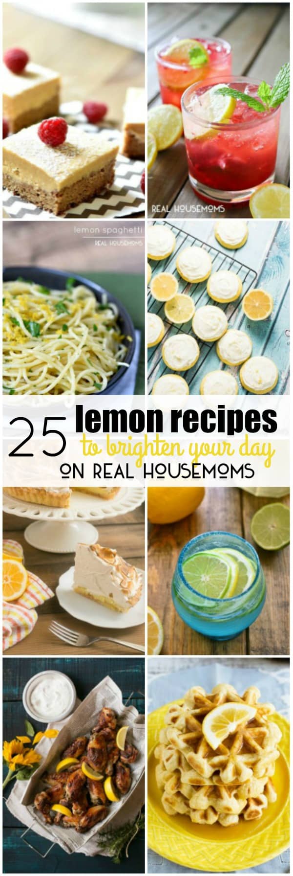 Citrus flavored recipes are my favorite this time of year and we're spreading the joy with these 25 LEMON RECIPES TO BRIGHTEN YOUR DAY!