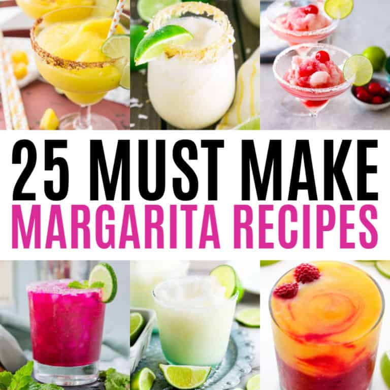 square collage of margarita recipes with text