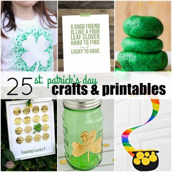 These fun and festive 25 ST. PATRICK'S DAY CRAFTS & PRINTABLES are perfect to keep from getting pinched and spreading some Irish cheer!