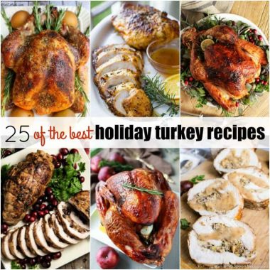 Make your holiday dinner extra special with 25 of the Best Holiday Turkey Recipes! These birds are loaded with flavor and are sure to be the star of you meal!