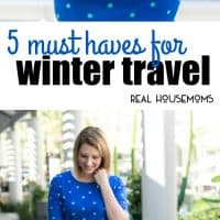 Gearing up for winter travel? We're talking about the five things that every real housemom needs to pack for holiday trips!